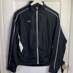 Under Armour  Women’s Crave Jacket Black with White Trim Windbreaker W-195 Size L Photo 0