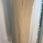 Samantha Taylor 100% Linen Beige Sleeveless Shift Dress & Jacket Set Size 10 Tan Photo 6