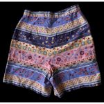 Vintage 90s Vivaldi Jeanswear Cullotte Skirt Size 14 Floral Wrap USA Hip… Blue Photo 2