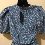 Nasty Gal Stalk to Us Floral Puff Sleeve Romper Photo 3