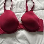 Vanity Fair  Womens Size 36C Red Pink Bra Adjustable Soft Sexy Stunning Photo 2