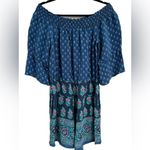 Anthropologie Ett:Twa  Kaleo Off-The-Shoulder Romper‎ Paisley Ruffle Boho Medium Photo 3