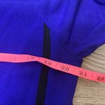 Marina Rinaldi maglia sweater colorblock v neck blue black sz 16 Photo 2