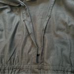 ELF Peony Black Linen Midi Dress, Sz XXL Photo 12