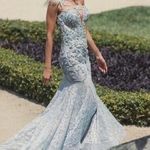 Mac Duggal  79264 Embroidered Applique Feathered One Shoulder Trumpet Gown 8 Photo 0