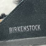 Birkenstock Arizona Fur Shearling Suede Leather Black Sandals EU 38 Photo 6