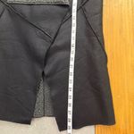 Cherish Faux Leather & Sherpa Drape Vest Black Gray Western XS MJ5306 Photo 6