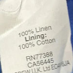 J.Crew Boardwalk Blue Polka Dot 100% Linen Stretchy Pinup Skirt Size 4 Small S Photo 4