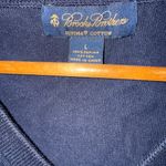Brooks Brothers Sweater Mens L‎ Dark Blue Long Sleeve Sweater Supima Cotton V Q Size L Photo 1