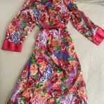 Victoria's Secret VTG Womens Floral Satin Robe & shirt Gold Label Small Y2K 90s Photo 7