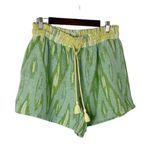 Aerie  Jaquard Green Yellow Lounge Shorts Size Large New Photo 0