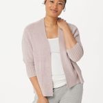Barefoot Dreams  CozyChic Lite Ribbed
Shrug Cardigan Blush Pink Size Small Medium Photo 4