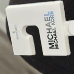 Michael Kors Gray and Black Textured Reversible Belt with MK Buckle Photo 6