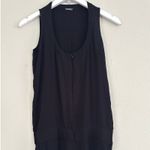 Monrow Revolve Crepe Jumpsuit Sleeveless in Neptune Black Pockets Women's Size S Photo 4