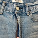 Moussy Vintage Glen Boy Straight High Waisted Barrel Jeans Size 26 Minimalist Blue Photo 13