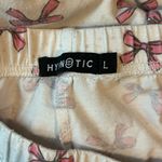 Hypnotic Women's Pink Bow Print Pajama Set Size L Photo 2