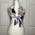 Western Style Horses Silk feel Scarf Pink Photo 5