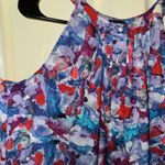 Theory  multicolor Sleeveless Silk Blend  Blouse‎ Top Size small Photo 4