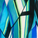 Criscione New York designer long sleeve blazer jacket funky striped blazer sm Green Photo 1