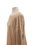 Eileen Fisher  Vintage Sweater Crochet Pointelle Knit Camel Tan Size 2 Medium Photo 5