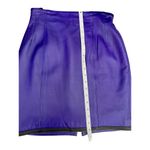Italian Leather Skirt Size 8 Photo 3
