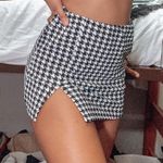 SheIn Houndstooth Split Skirt Photo 0