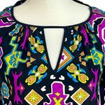 Alice & Trixie Vibrant Silk Boho Tunic Dress XS Resortwear Cruise Flowy Vacay Photo 2