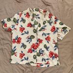 Vintage Fruit Print Button Down Size M Photo 0