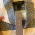 J.Crew  NWT sweater dress Small cream/white stripe turtleneck soft casua… Photo 3