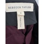 Rebecca Taylor Dress Pants Womens 2 Burgundy Plum Lined Tapered Trousers Photo 1