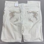 Chico's Embellished Corduroy Ecru Ivory Pants NEW Photo 3