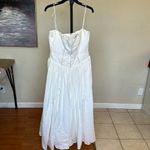 House Of CB  'Ysabella' White Cotton Maxi‎ Sundress NWOT size L Photo 3