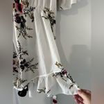 Boohoo  Plus Flower Ruffle One‎ Piece White Romper Plus Size 18 Photo 7