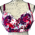 Torrid Curve Pink Pink Purple Skulls Wireless Bra EUC Size 40D Photo 0