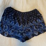 Angie Blue Design Flowy Shorts  Photo 0