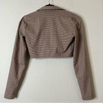 ZARA  Plaid Blazer Crop Top Size Small Photo 7