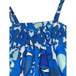 Rhode x Target Zinnia Floral Tiered Mini Dress Small Tropical Hawaiian Vacation Blue Photo 6