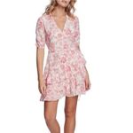 1. State NWT  short floral wrap dress Photo 1