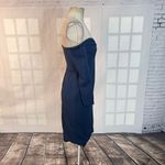 Lavish Lice Lavish Alice navy off the shoulder long sleeve bandeau bodice pencil fit midi dr Photo 4