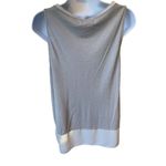 Anthropologie Pure + Good Top Tank Tunic Women's S   2 tone Gray Fray detail EUC Photo 1