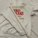 Unisex Sz: M Cup of Noodles White Graphic Print Pullover Kangaroo Pouch Hoodie. Size M Photo 4