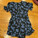 Forever 21 Vintage Floral Playsuit Romper Blue Photo 2