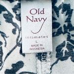 Old Navy  Lounge Pants Black And White Floral Sz L Photo 1