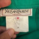 VINTAGE YVES SAINT LAURENT GREEN PENCIL SKIRT EXCELLENT CONDITION SZ SMALL Photo 1