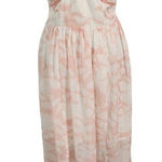 Adrea Pink and White Maxi Dress Size Small Pink Chiffon Wedding Guest Dress Photo 0