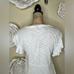 Lucky Brand Embroidered Peasant White, Blue & Yellow Babydoll Blouse Siz… Photo 11