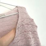 American Eagle  AE Light Baby Pink Chunky Knit Open Weave Oversized Tunic Sweater Photo 5