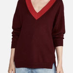 EXPRESS  NWT Oversized Deep V-Neck Tunic Sweater Photo 0