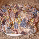 cupio Womens Lagenlook Tunic Top Blouse Long Sleeve Patchwork Multicolor L Photo 0