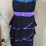 Taboo  EUC Y2K Purple and Black Ruffle Grunge Emo Punk Cocktail Dress Photo 0
